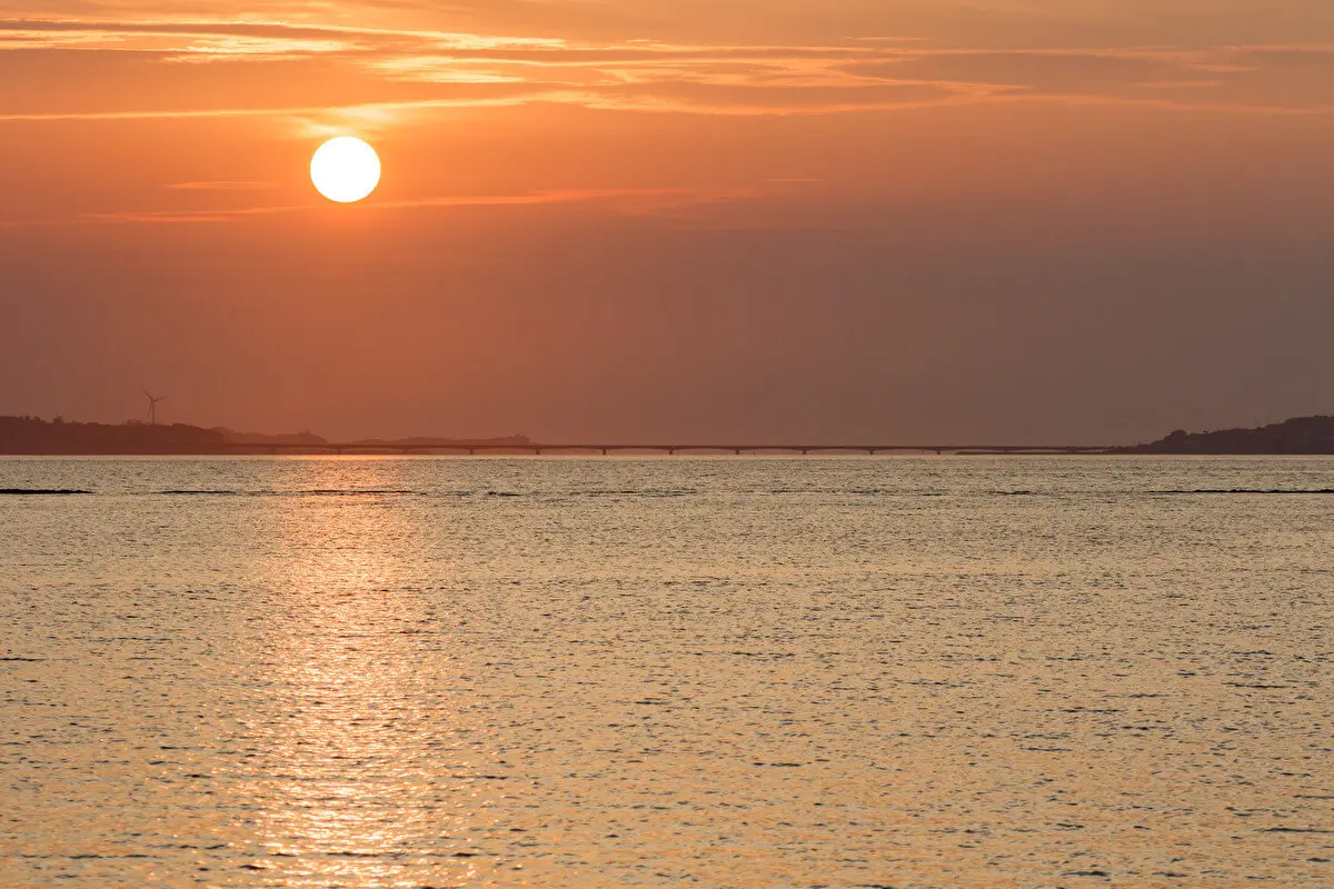 Kouri Bridge Enjoying Different Views Depending on the Time of Day